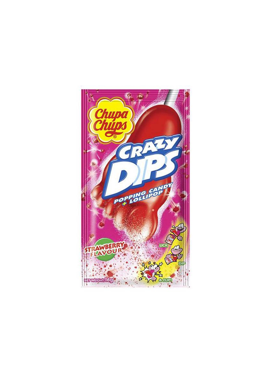 CHUPA CHUPS  CRAZYDİPS  STRAWBERRY  24X12 - 16 gr