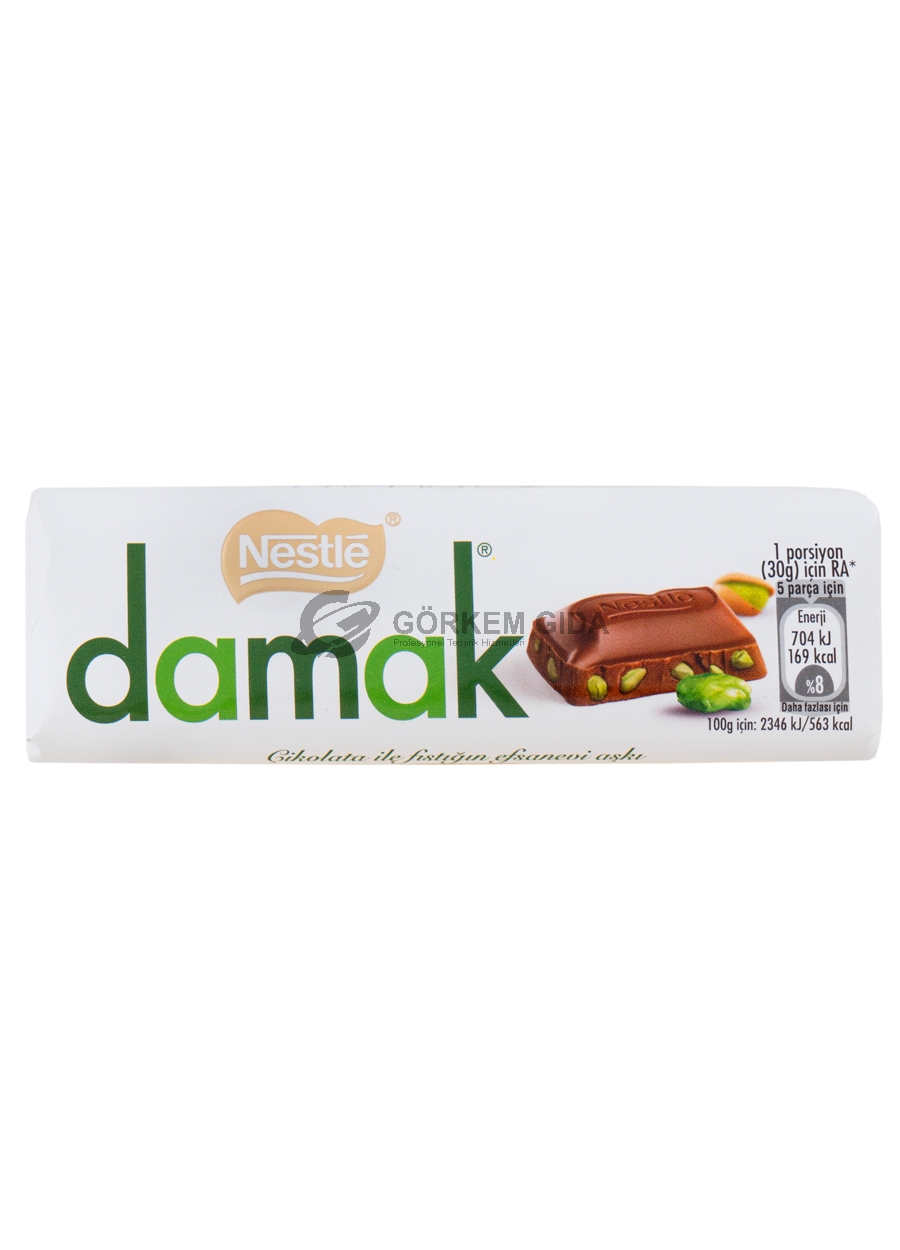 Nestle Damak Milk Bar Chocolate With Pistachio 30 Gr. 288 Pieces (BOX)