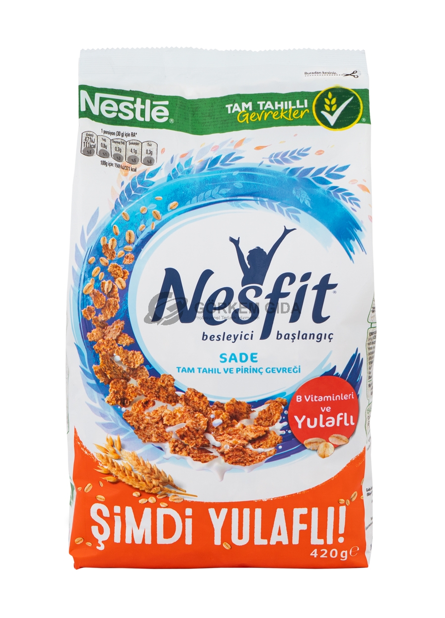 Nestle Nesfit Plain Oat Rice Flakes 420 Gr. 12 Pieces (BOX)