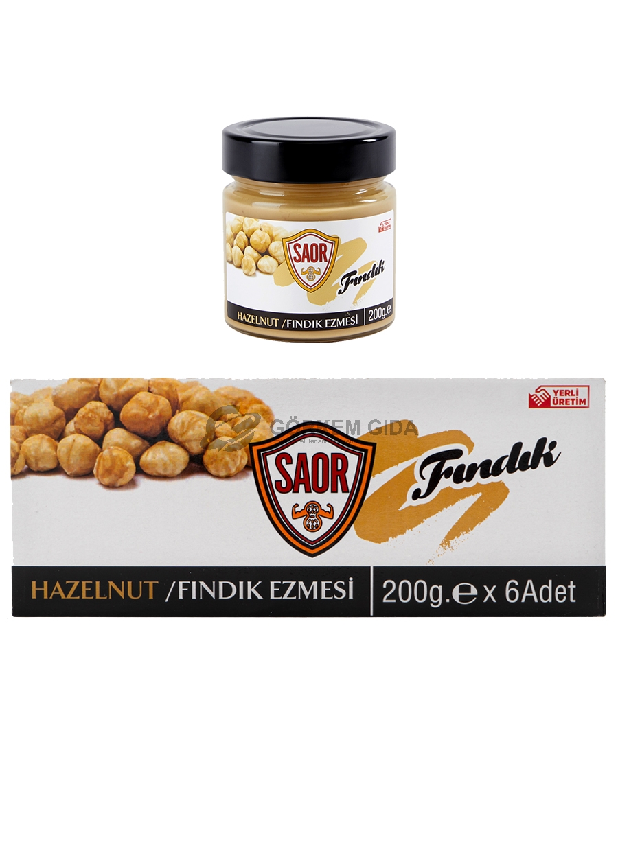 SAOR Hazelnut Butter Paste 6 Pack - 6x200 gr