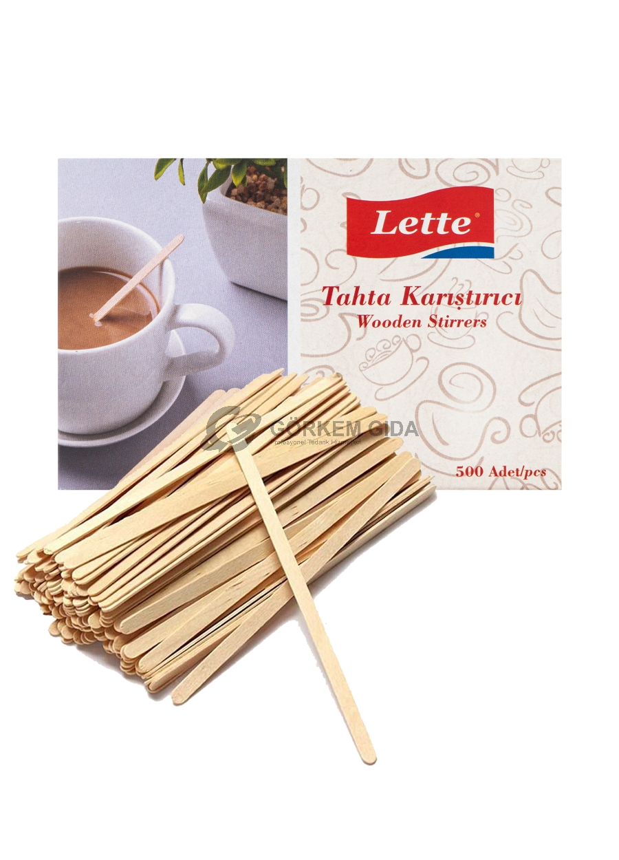 Lette Wooden Beverage Mixer 10 pcs