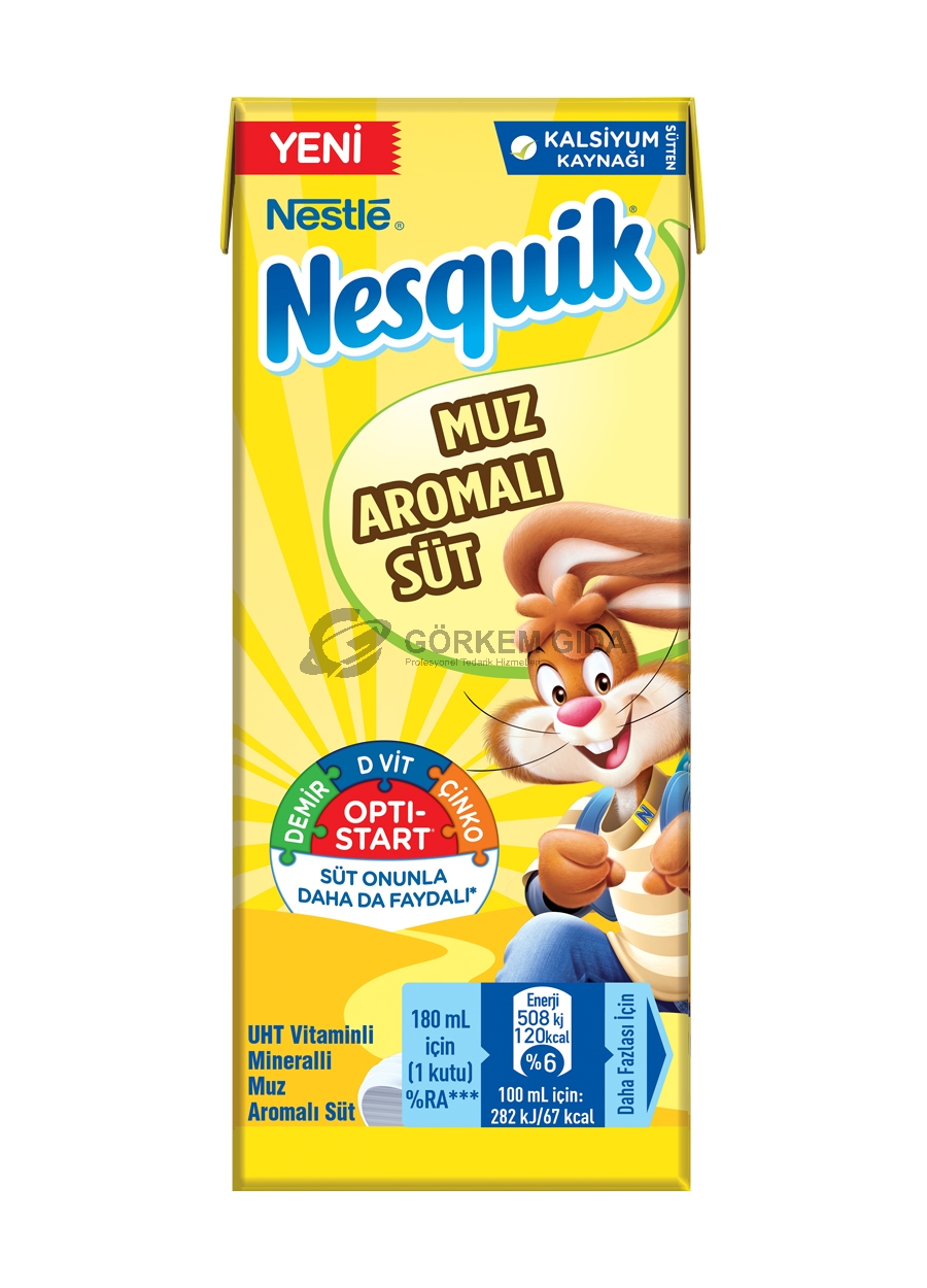 Nestle Nesquik UHT Banana Milk 180 ML. 27 Pieces (BOX)