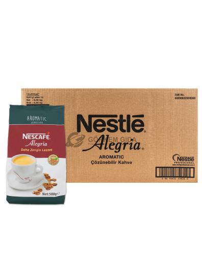 Nescafe Alegria Aromatic Instant Coffee 500 Gr 12 Pieces (BOX)