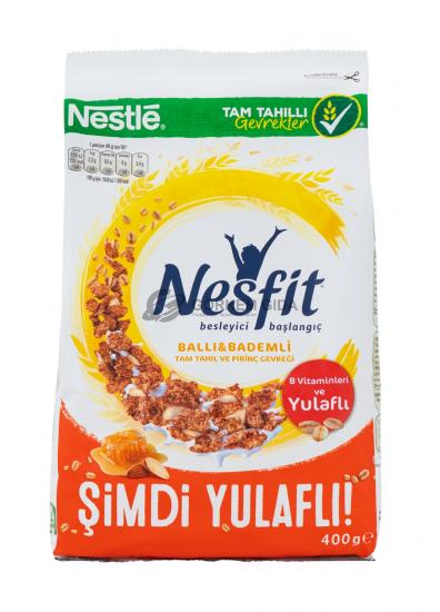 Nestle Nesfit Honey Almond Oatmeal Rice Flakes 400 Gr. 12 Pieces (BOX)