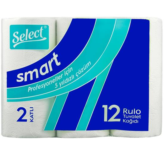 Smart 12 Roll Toilet Paper Double Ply Toilet Paper 4*12:48 rolls